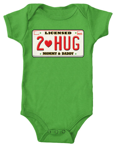 Licensed To Hug Mommy & Daddy Infant Lap Shoulder Bodysuit