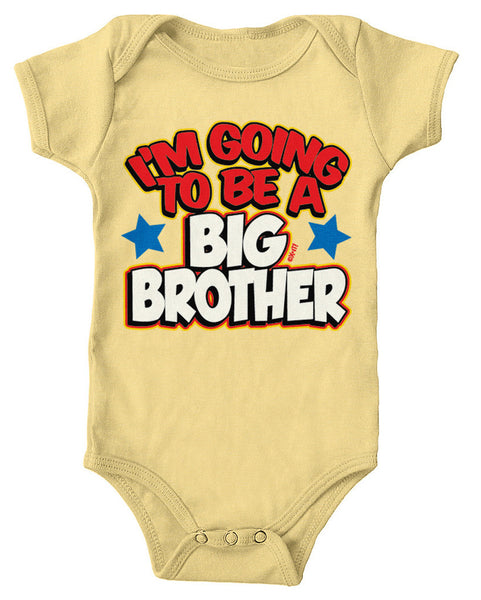 I'm Going To Be A Big Brother Infant Lap Shoulder Bodysuit