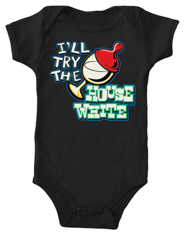 I'll Try The House White Infant Lap Shoulder Bodysuit