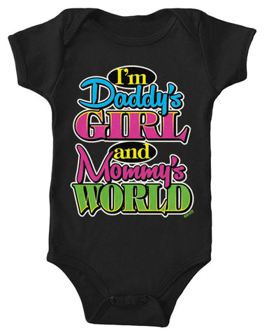 I'm Daddy's Girl and Mommy's World Infant Lap Shoulder Bodysuit