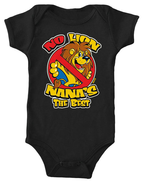 No Lion Nana's The Best Infant Lap Shoulder Bodysuit