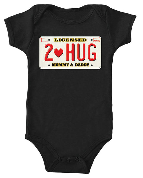 Licensed To Hug Mommy & Daddy Infant Lap Shoulder Bodysuit