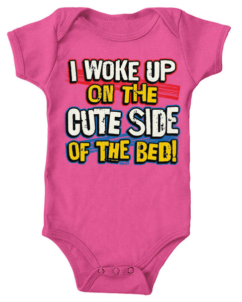 I Woke Up On The Cute Side Of The Bed! Infant Lap Shoulder Bodysuit