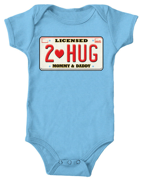 Licensed To Hug Mommy & Daddy Infant Lap Shoulder Bodysuit