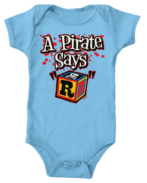 A Pirate Says "R" Infant Lap Shoulder Bodysuit