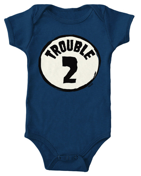 Trouble Number 2 Infant Lap Shoulder Bodysuit
