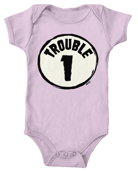 Trouble Number 1 Infant Lap Shoulder Bodysuit