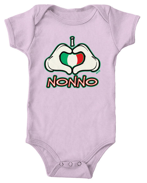 I Heart (Love) Nonno Infant Lap Shoulder Bodysuit