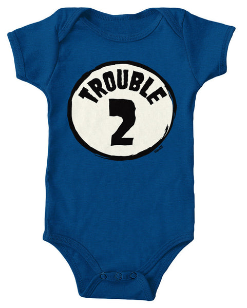 Trouble Number 2 Infant Lap Shoulder Bodysuit