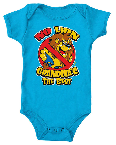 No Lion Grandma's The Best Infant Lap Shoulder Bodysuit