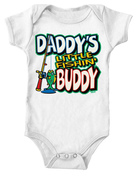 Daddy's Little Fishin' Buddy Infant Lap Shoulder Bodysuit