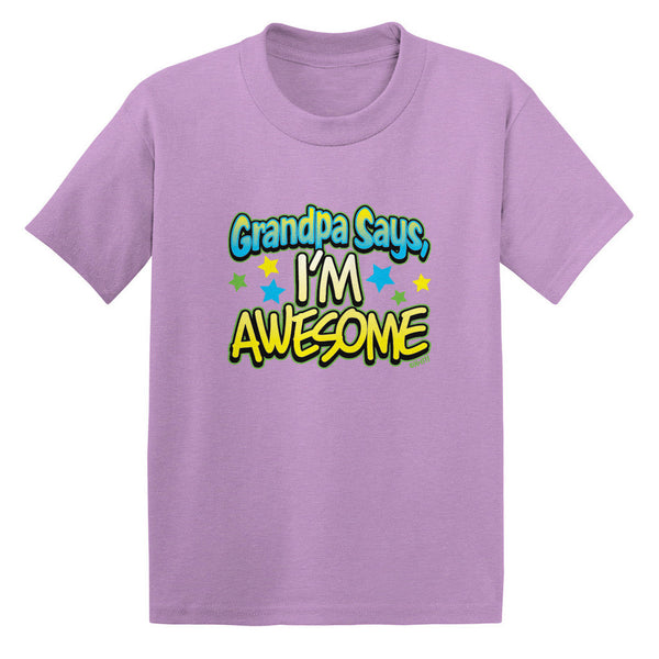 Grandpa Says I'm Awesome Toddler T-shirt