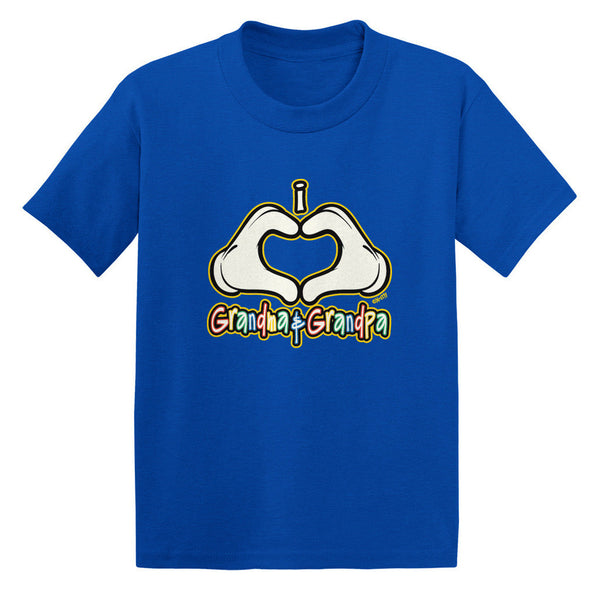 I Heart (Love) Grandma & Grandpa Toddler T-shirt